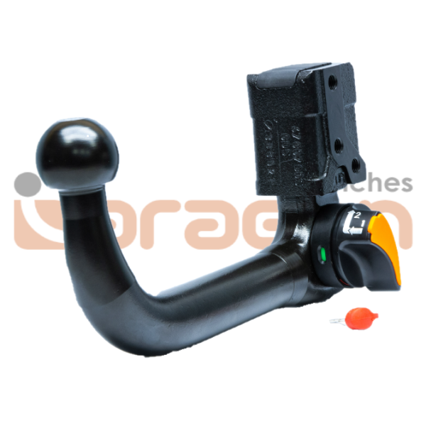towbar for Audi A1 Hatchback 2019 onwards Detachable Swan Neck (Non-Tow) (ONLY for Bike Rack) with 13 pin socket